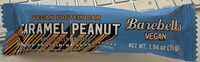 Caramel peanut vegan protein bar