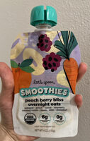 Peach Berry Bliss Overnight Oats Smoothies