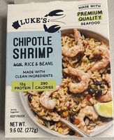 Chipotle shrimp with rice & beans