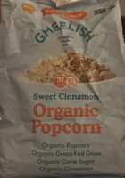 Organic Popcorn: Sweet Cinnamon