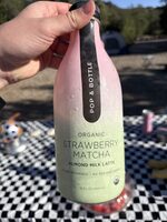 Strawberry Matcha Almond Milk Latte
