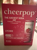 Cheerpop sparkling lychee drink