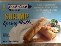Shrimp, spring rolls