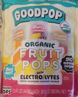 Organic Fruit Pops with Electrolytes