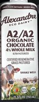 A2/A2 Organic Chocolate 4% Whole Milk