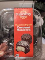 Chocolate dipped coconut macaroon