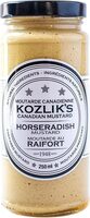Kozliks horseradish hot spicy brown yellow dijon