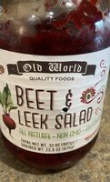 Beet n leek salad