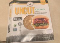 UNCUT, Plant Based Savory Chicken Burger