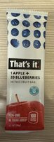 That's it 1 apple + 20 blueberries Fruit Bar