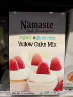 Organic yellow cake mix