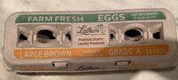 Large brown eggs