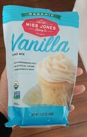 Organic vanilla cake mix