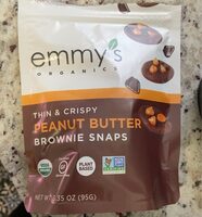 Organic Brownie Snaps, Peanut Butter