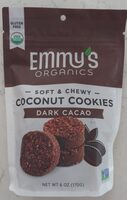Soft & Chewy Coconut Cookies Dark Cacao