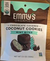 Chocolate Covered Coconut Cookie Bites Mint