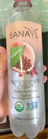 Organic Sparkling Spring Water Pomegranate Peach