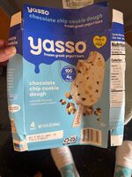 Chocolate Chip Cookie Dough Frozen Greek Yogurt Bars