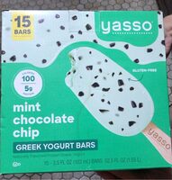 Mint Chocolate Chip Frozen Yogurt Bars
