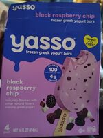 Black raspberry chip frozen greek yogurt bars