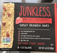 Junkless 100% Real Strawberries Chewy Granola Bars