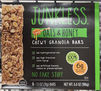 Junkless Chewy Granola Bars Oats & Honey