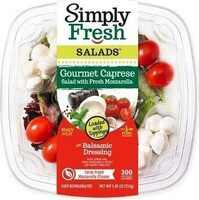 Fresh salads gourmet caprese salad with fresh mozzarella