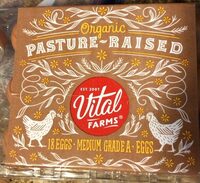 Organic pasture raised medium grade A egg