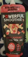 Strawberry banana powerful smoothie