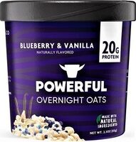 Powerful blueberry & vanilla overnight oats