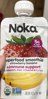 Superfood smoothie strawberry banana immune support