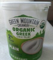 Organic Greek Plain Reduced Fat Yogurt