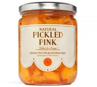 Natural perfectly pickled peaches