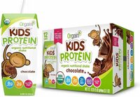 Organic kids protein nutritional shake chocolate