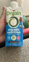 Organic nutrition plant protein shake