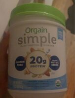 Simple PLANT PROTEIN POWDER CREAMY VANILLA FLAVORED