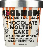 Chocolate molten cake ice cream