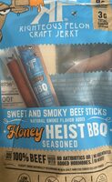 Sweet and Smoky Beef Sticks Honey Heist BBQ Seasoned