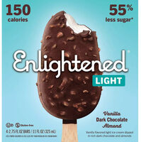 Enlightened vanilla dark chocolate almond light
