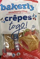 Strawberry filled crepes
