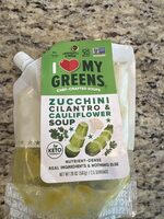 Zucchini Cilantro & Cauliflower Soup