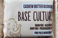 Cashew butter blondie