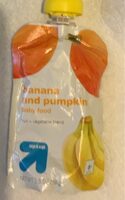 Banana and pumpkin baby food