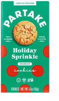 Holiday sprinkle crunchy cookies
