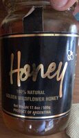 Honey golden wildflower honey
