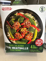 Chili glazed thai meatballs