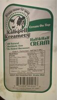 Half and half cream