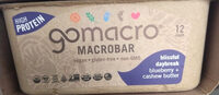 Organic Macrobar Blueberry + Cashew Butter