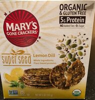 Lemon Dill Super Seed Crackers