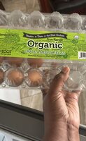 Organic medium brown eggs